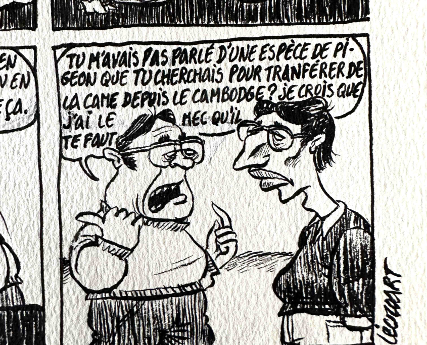 Préparation de l'exposition rétrospective de Étienne Lécroart Exposition rétrospective de Étienne Lécroart